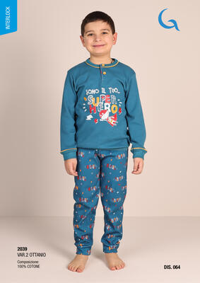 PIGIAMA BAMBINO M/L 2039 Tellini S.r.l. Ingrosso Abbigliamento